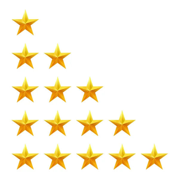 Rating stars set. Web or mobile User feedback concept. — Stock Vector