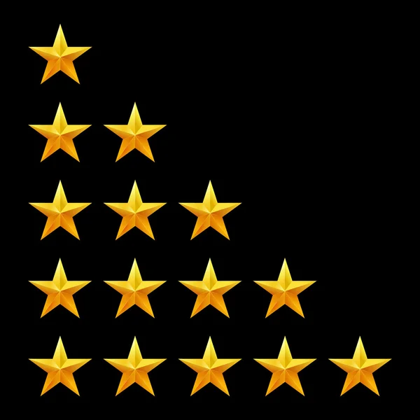 Rating stars set. Web or mobile User feedback concept. — Stock Vector