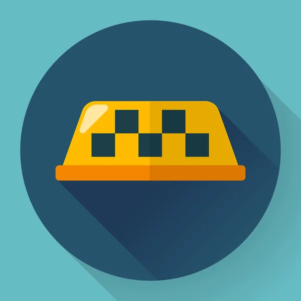 Taxi icon, vector illustration. Flat designed style — Stock Vector