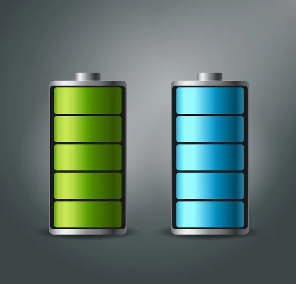 Smartphone batteria completamente carica - illustrazione vettoriale . — Vettoriale Stock