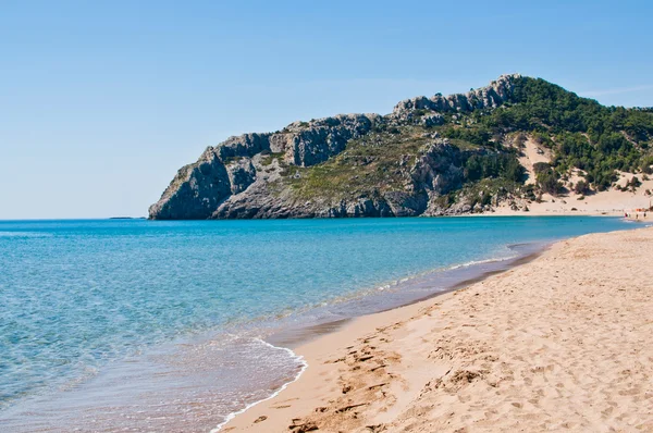 Красивый пляж на острове Родос — стоковое фото