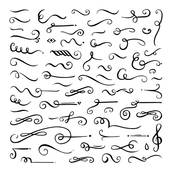 Elle çizilmiş vektör kümesi ans bukleler geliştiği