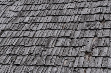 Ahşap çatı doku. Kahverengi ahşap döşeme arka planı