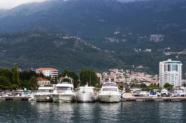 Yates en Budva, Montenegro — Foto de Stock