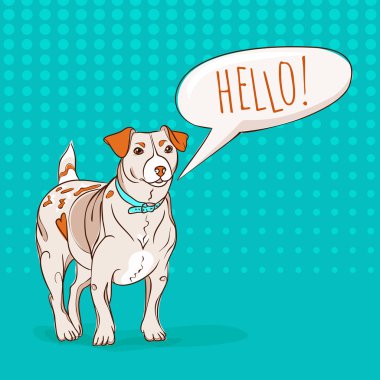 Merhaba benim sana söylemem Jack Russel Terrier köpek.