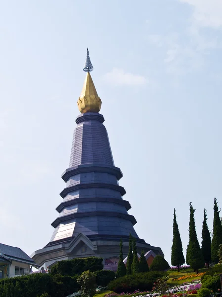 Lila pagoda-hegyen, Chiang Mai, Thaiföld — Stock Fotó