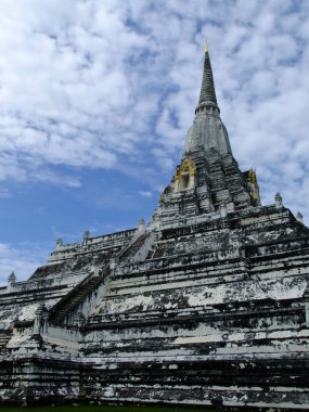 Phukhao tanga pagoda Ayutthaya, Tayland eski sermaye şehir içinde