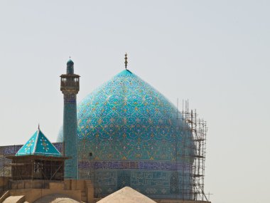 Kubbe ve Minare Isfahan, İran'ın Imam Camii