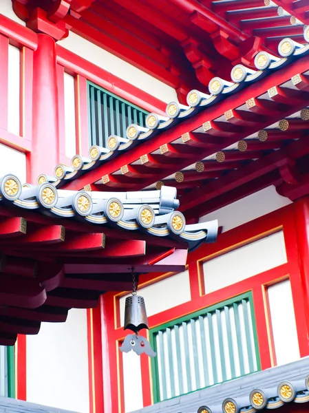 Fechar a arquitetura do telhado chinês — Fotografia de Stock