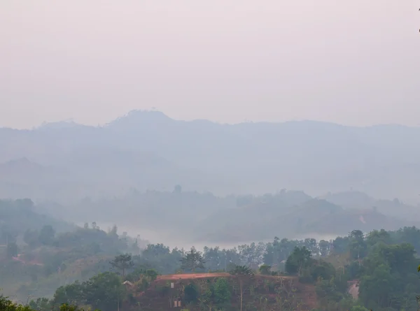 Vista montanha de Bua Kluea, Nan Tailândia — Fotografia de Stock