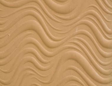 Dalga paterni 's Beyaz çimento bas Rölyef duvar dokusu