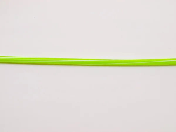 Palha verde isolada no fundo branco — Fotografia de Stock