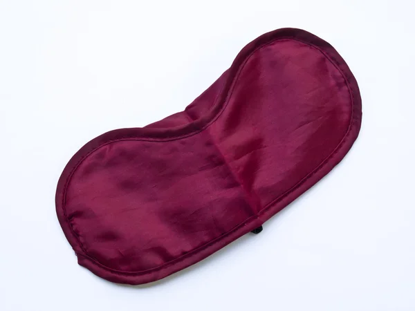 Crimson máscara de dormir isolado no fundo branco — Fotografia de Stock