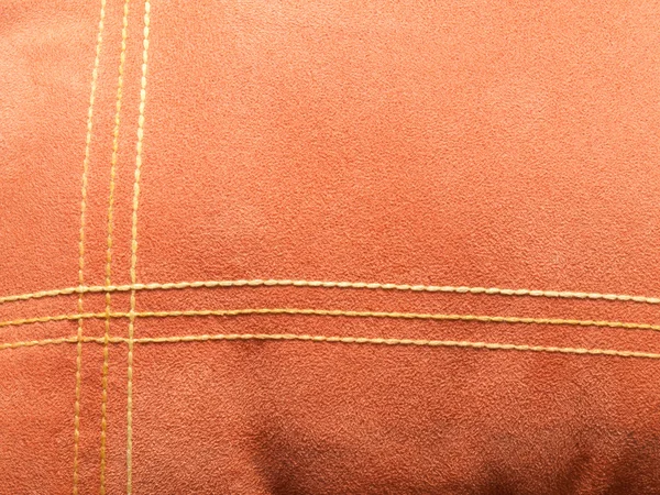 Orange velvet texture with lines as background — Stock Photo, Image