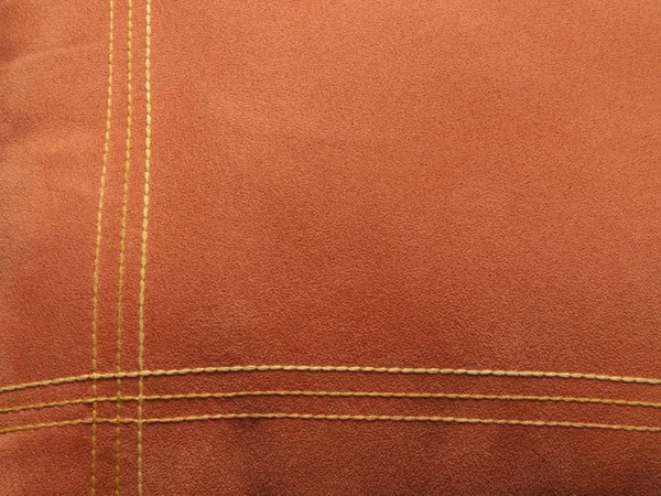Orange velvet texture with lines as background — Stock Photo, Image