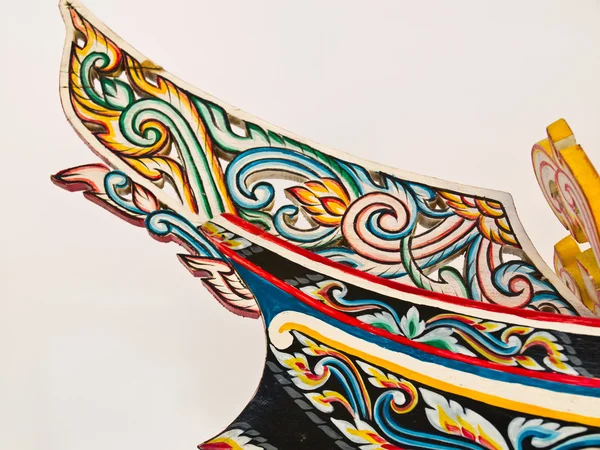 Tatlı Tay Güney en geleneksel Balıkçılık Tekne modeli, Kolek, üzerinde beyaz izole başkanı