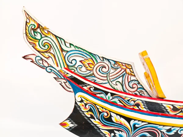 Tatlı Tay Güney en geleneksel Balıkçılık Tekne modeli, Kolek, üzerinde beyaz izole başkanı