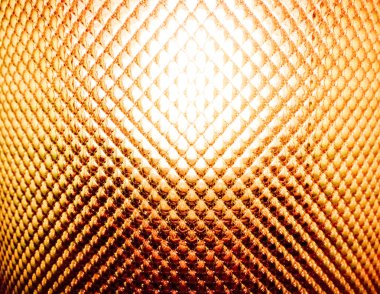 Cam lamba kapağı geri dokulu sarı ışıklı