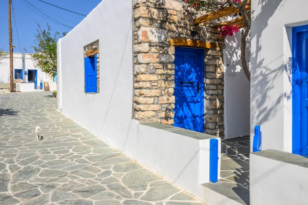 Folegandros Grèce Septembre 2020 Architecture Cycladique Blanche Chora Capitale Île — Photo