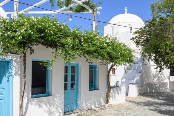 Folegandros Grécia Setembro 2020 Bela Arquitetura Cíclica Chora Capital Ilha — Fotografia de Stock