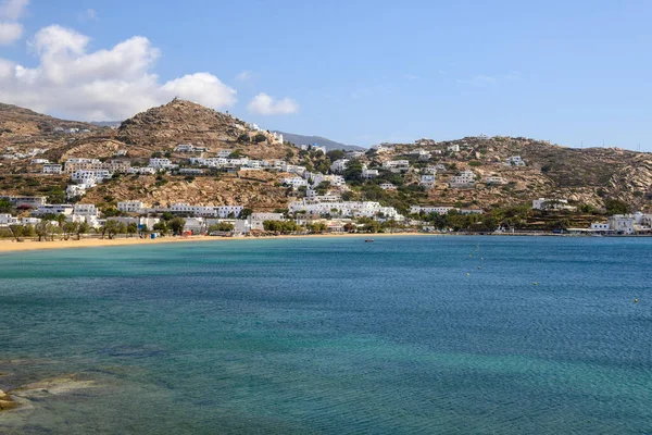 Остров Иос Греции Известное Туристическое Место Золотыми Пляжами Архитектурой Эгейского — стоковое фото