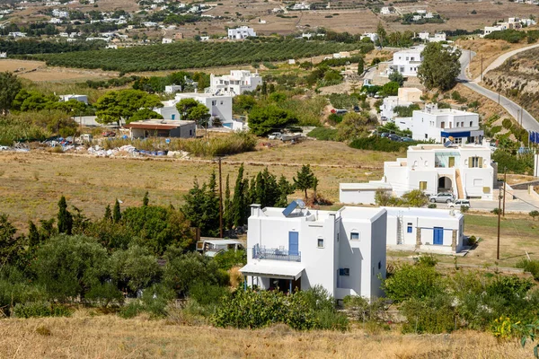 Witte Traditionele Cycladische Architectuur Paros Island Cycladen Griekenland — Stockfoto