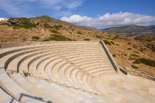 Υπαίθριο Θέατρο Οδυσσέας Ελύτης Φτιαγμένο Από Πέτρα Και Μάρμαρο Αρχαίο — Φωτογραφία Αρχείου