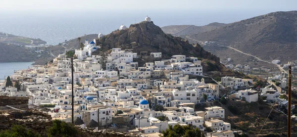 Prachtige Griekse Architectuur Van Chora Het Eiland Ios Egeïsche Zee — Stockfoto