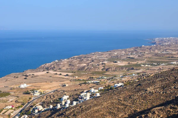 Mar Egeu Costa Nordeste Ilha Santorini Cyclades Grécia — Fotografia de Stock