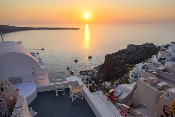 Santorini Greece September 2020 Famous Tourist Attraction Oia Village Santorini — Stock Photo, Image