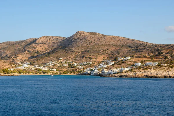 Costa Sikinos Uma Das Ilhas Gregas Mais Isoladas Das Cíclades — Fotografia de Stock