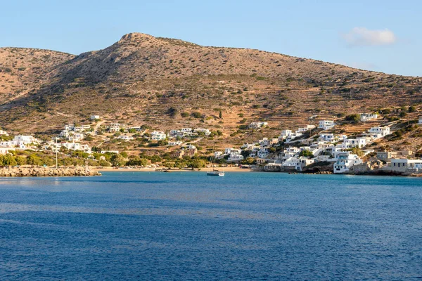 Côte Sikinos Une Des Îles Grecques Les Isolées Des Cyclades — Photo