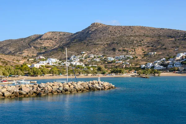 Alopronia Port Sikinos Beautiful Small Secluded Island Southern Cyclades Greece — Stock Photo, Image