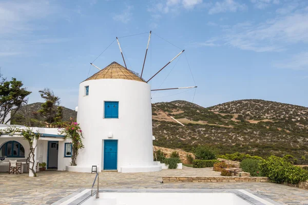 Antiparos Grécia Setembro 2020 Summer Windmill Villa Antiparos Island Cyclades — Fotografia de Stock