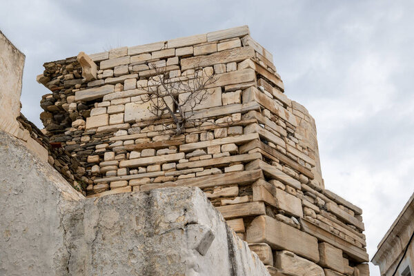 Франкский замок Парос расположен в Старом городе Парикии. Киклад, Греция