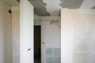 Yeni Avrupa konutlarında yapım aşamasında olan daire.