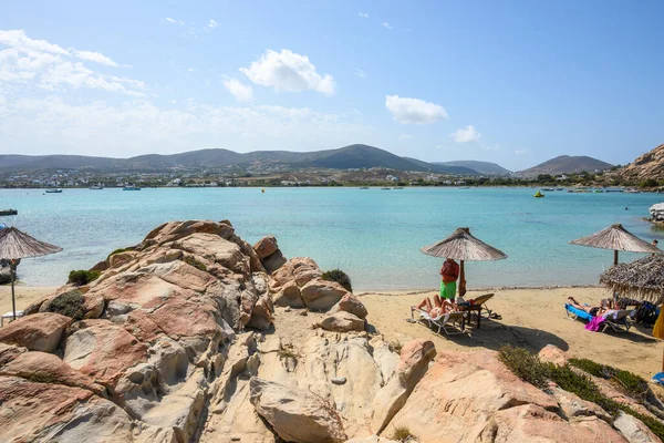 Paros Greece September 2021 Kolymbithres Beach Paros Island Cyclades Greece — Stock Photo, Image