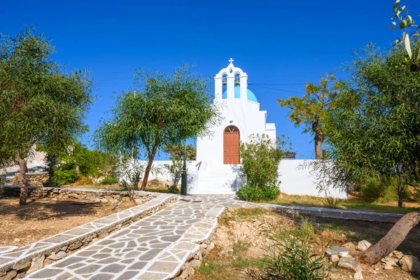希腊Cyclades Paros岛Piso Livadi的希腊东正教会 — 图库照片