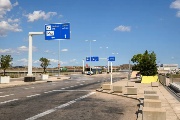 Athènes Grèce 1Er Octobre 2020 Route Vers Athènes Depuis Aéroport — Photo