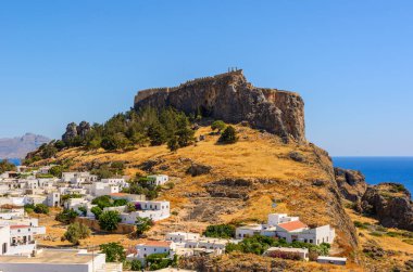 Yunanistan 'ın Rodos Adası' ndaki Lindos köyünde yer alan antik bir arkeoloji alanı olan Lindos Akropolü
