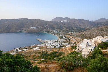 Aegiali, Yunanistan 'ın Amorgos adasında bir turistik köy. Cyclades, Yunanistan