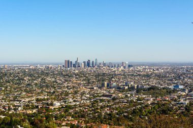 Kaliforniya'da Los Angeles şehir Panoraması. Abd