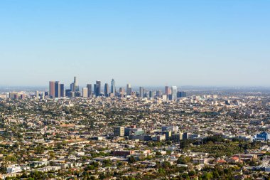 Kaliforniya'da Los Angeles şehir Panoraması. Abd