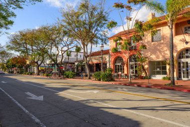 Santa Barbara, Kaliforniya, ABD: 12 Nisan 2019: Santa Barbara şehir merkezi, ABD