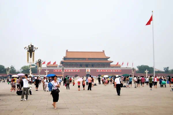 天安门位于北京市中心广场 — 图库照片