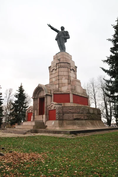 Pomník Lenina v centru Kostroma Stock Obrázky