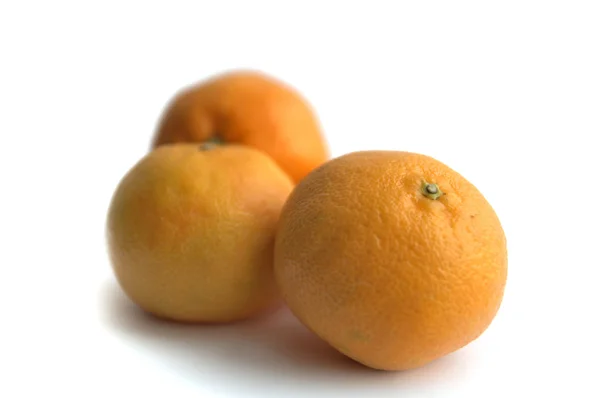 Tangerines on a white background — Stock Photo, Image