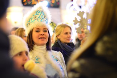 Moskova Merkezi gülümseyen genç kız