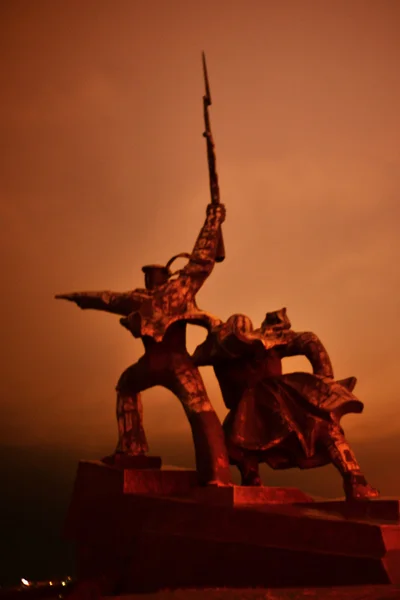 Kriget monument i centrera av staden Sevastopol — Stockfoto