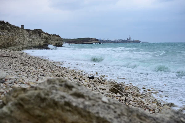 Na costa do Mar Negro em Sebastopol — Fotografia de Stock